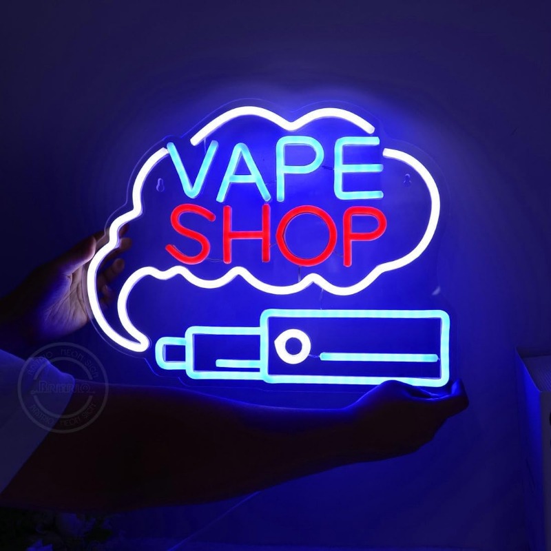 LED VAPE SHOP Smoke Neon Sign  - Vaping Store recension och pris