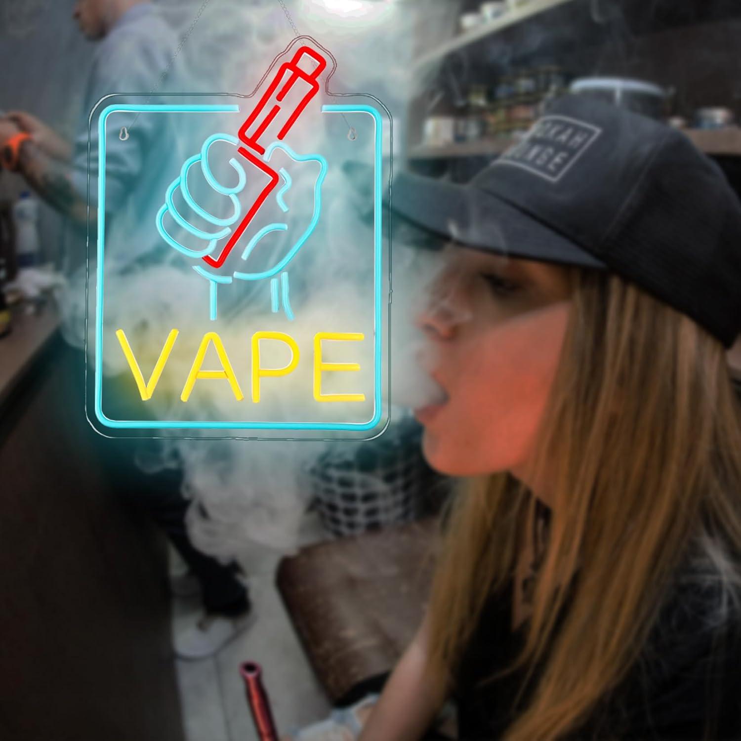 VAPE Neon Sign USB Dimmable LE - Vaping Store recension och pris